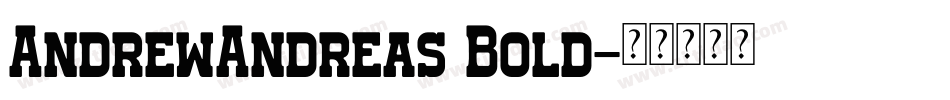 AndrewAndreas Bold字体转换
